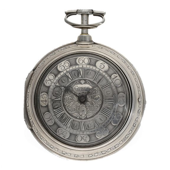 Large English pocket watch with striking mechanism Circa 1720