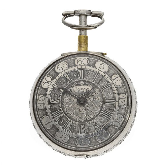 Large English pocket watch with striking mechanism Circa 1720 Large English pocket watch with striking mechanism Circa 1720