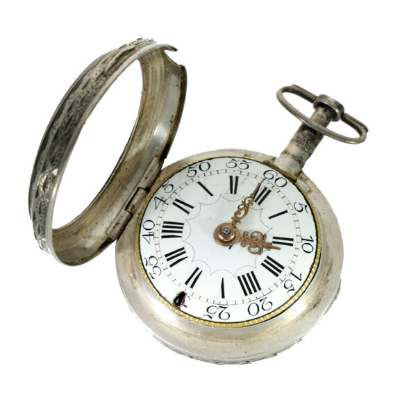 German silver pair cased quarter repeating watch Circa 1750 German silver pair cased quarter repeating watch Circa 1750