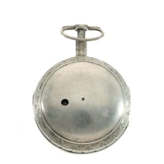 German silver pair cased quarter repeating watch Circa 1750