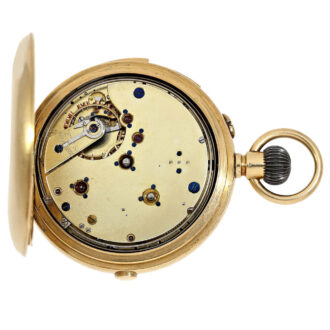 Swiss minute repeater with chronograph "Compteur" Circa 1880 Swiss minute repeater with chronograph "Compteur" Circa 1880