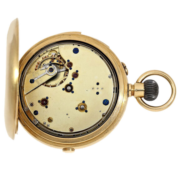Swiss minute repeater with chronograph "Compteur" Circa 1880 Swiss minute repeater with chronograph "Compteur" Circa 1880