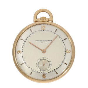Swiss exquisite 18K rose gold open faced dress watch Circa 1940
