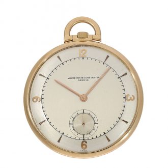 Swiss exquisite 18K rose gold open faced dress watch Circa 1940