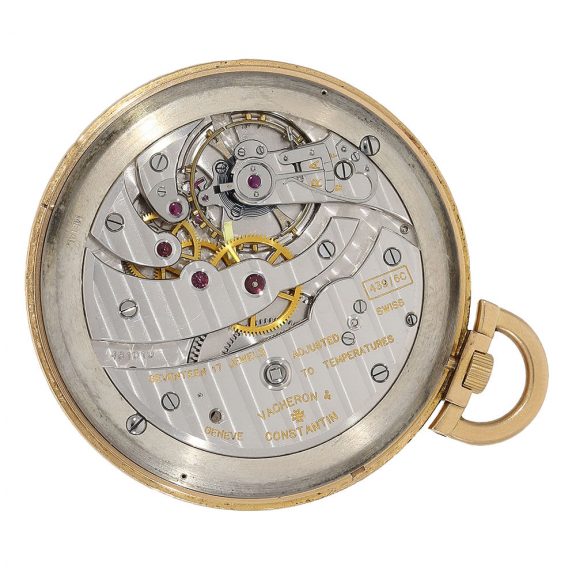 Swiss exquisite 18K rose gold open faced dress watch Circa 1940 Swiss exquisite 18K rose gold open faced dress watch Circa 1940