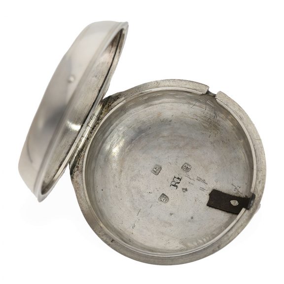English silver pocket watch with astronomical calendar Circa 1736 English silver pocket watch with astronomical calendar Circa 1736