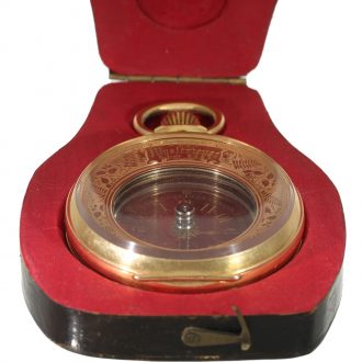 Swiss gold unique unusual ‘Mysterieuse’ in original box Circa 1888