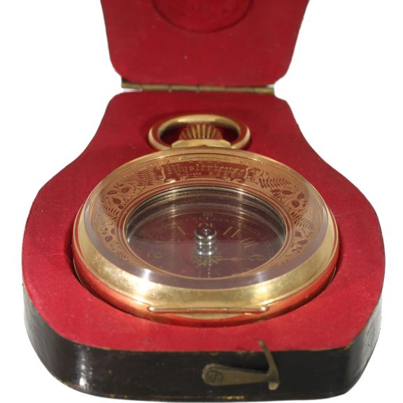 Swiss gold unique unusual ‘Mysterieuse’ in original box Circa 1888 Swiss gold unique unusual ‘Mysterieuse’ in original box Circa 1888