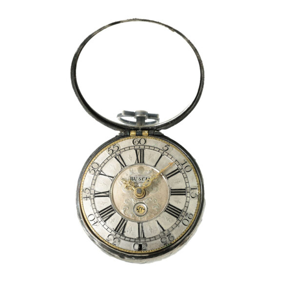 German silver early pocket watch with date Circa 1714 German silver early pocket watch with date Circa 1714