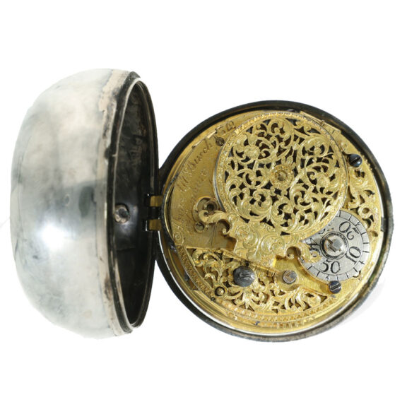 German silver early pocket watch with date Circa 1714 German silver early pocket watch with date Circa 1714