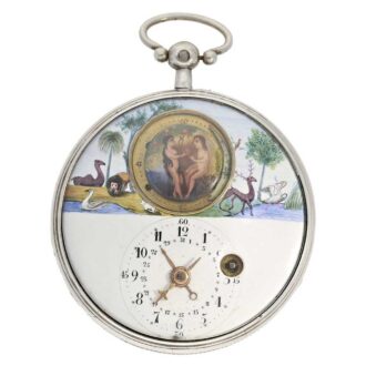 French "Adam & Eve seconds automaton" with date Circa 1790