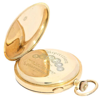 Swiss astronomical pocket watch with complications Circa 1900