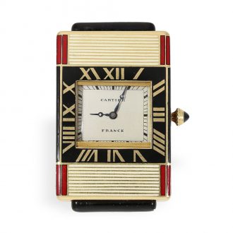 French Art Deco ‘Montre de Sac Guillotine’ Circa 1929