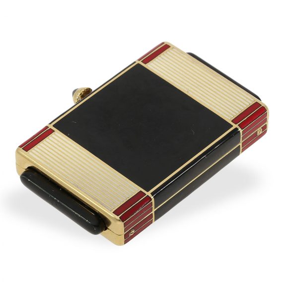 French Art Deco ‘Montre de Sac Guillotine’ Circa 1929 French Art Deco ‘Montre de Sac Guillotine’ Circa 1929