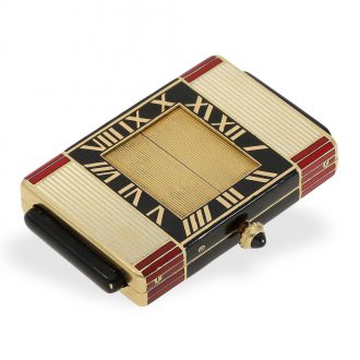 French Art Deco ‘Montre de Sac Guillotine’ Circa 1929