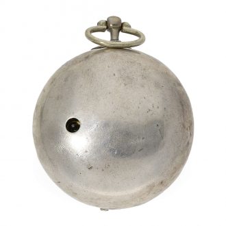 Magnificent German silver repoussé verge watch with chatelaine Circa 1690