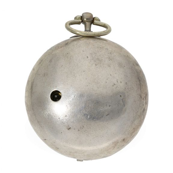 Magnificent German silver repoussé verge watch with chatelaine Circa 1690 Magnificent German silver repoussé verge watch with chatelaine Circa 1690