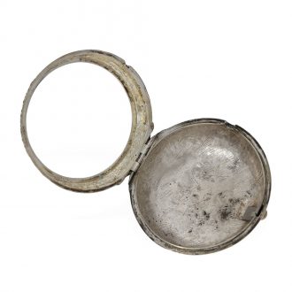 Magnificent German silver repoussé verge watch with chatelaine Circa 1690