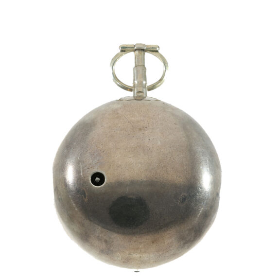 Dutch silver early verge watch with mock pendulum Circa 1730 Dutch silver early verge watch with mock pendulum Circa 1730