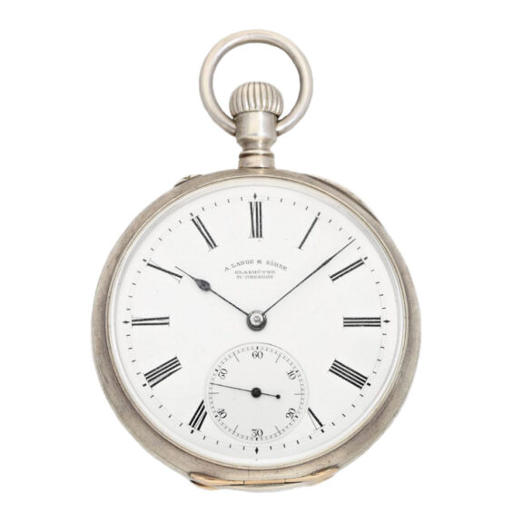 German silver lever watch with monogram Circa 1884 German silver lever watch with monogram Circa 1884