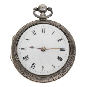 Impressive English large double cased repeating watch Circa 1756
