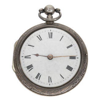 Impressive English large double cased repeating watch Circa 1756