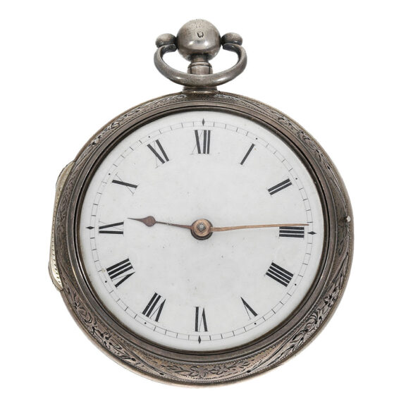 Impressive English large double cased repeating watch Circa 1756