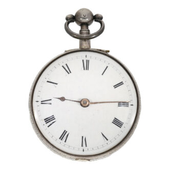 The white enamel dial, roman numerals for the hours and the hands are also original to the watch, although they may have been modernized around 1812