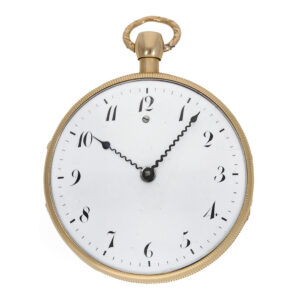 Beautiful pocket watch with repeater and musical movement Circa 1800