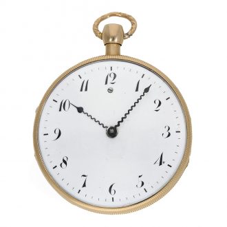 Beautiful pocket watch with repeater and musical movement Circa 1800