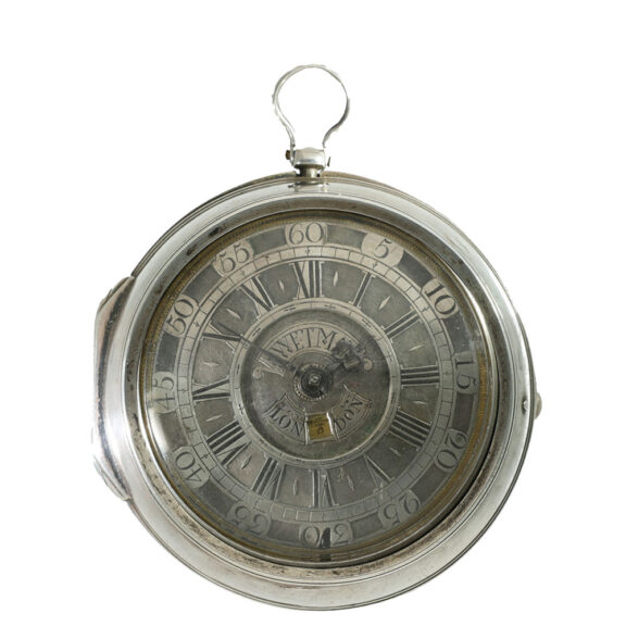 English silver extremely early three case verge watch Circa 1750