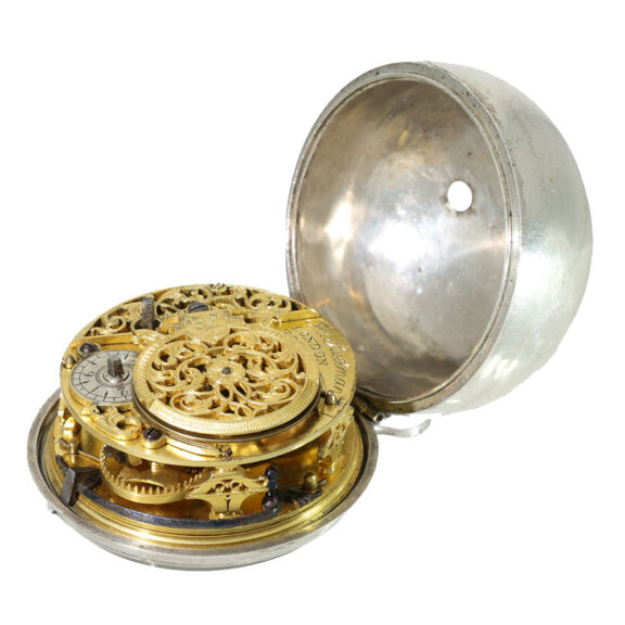 English silver extremely early three case verge watch Circa 1750 English silver extremely early three case verge watch Circa 1750