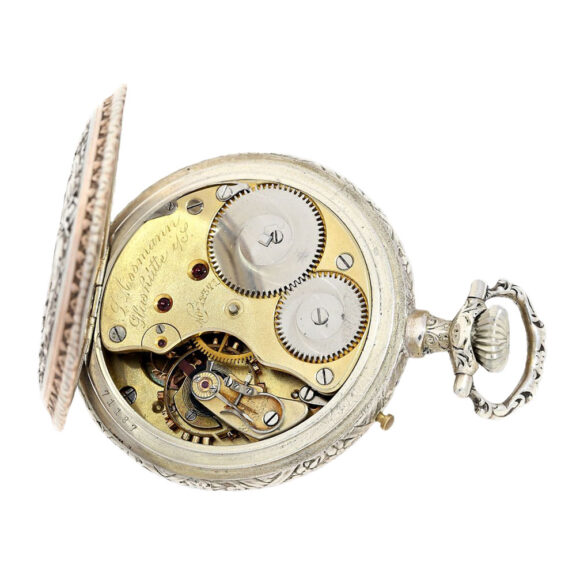 German silver renaissance style pocket watch Circa 1900 German silver renaissance style pocket watch Circa 1900