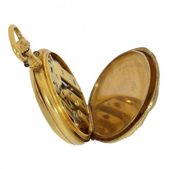 French very fine ‘Louis XV’ style chatelaine watch set with brilliants Circa 1890