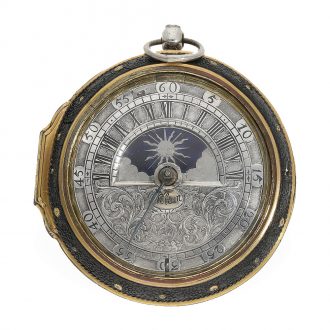 Early astronomical verge watch with day and night indicator Circa 1690