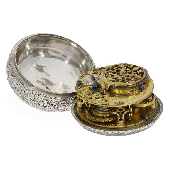 Early astronomical verge watch with day and night indicator Circa 1690 Early astronomical verge watch with day and night indicator Circa 1690