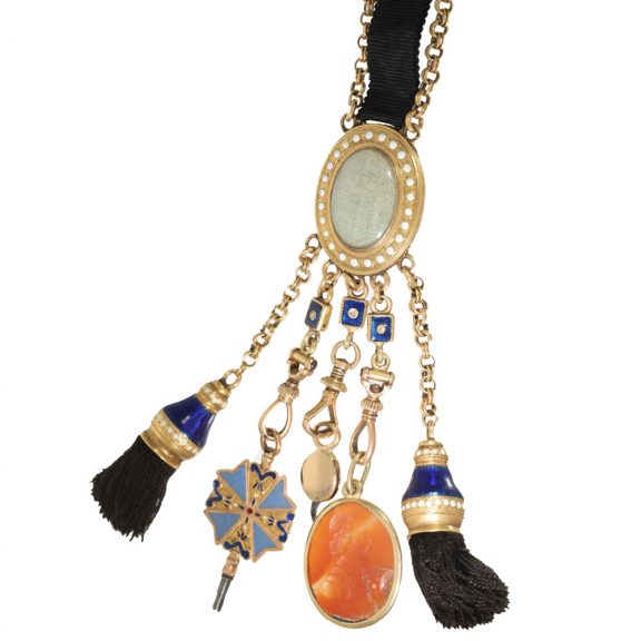 French 18 carat gold and enamel repeater verge watch Circa 1785 French 18 carat gold and enamel repeater verge watch Circa 1785