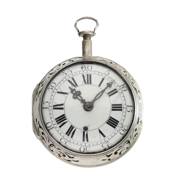 German silver very rare self striking pocket watch Circa 1730