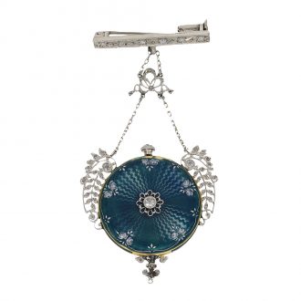 Swiss 18 Carat gold highly refined Art Nouveau pendant watch Circa 1910