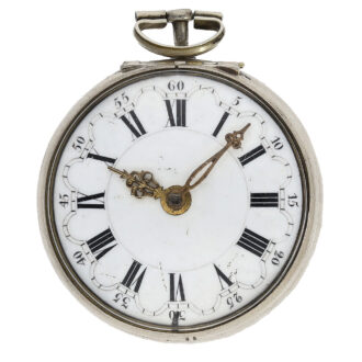 The original silver dial has been replaced with a more modern enamel dial, it remains in excellent condition and is adorned with gold plated hands