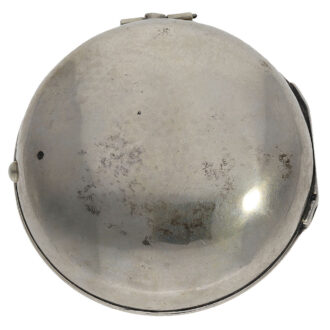 The watch features a plain double open faced silver case that has stood the test of time