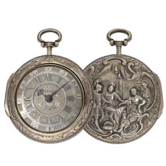 English repoussé verge watch of exquisite quality Circa 1781