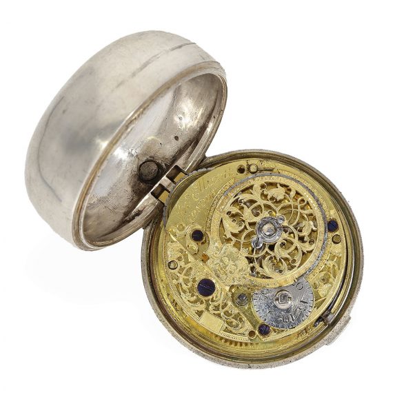 English repoussé verge watch of exquisite quality Circa 1781 English repoussé verge watch of exquisite quality Circa 1781