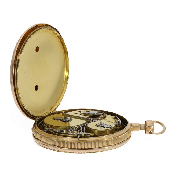 Swiss 18 carat gold pocket watch with musical movement Circa 1807 Swiss 18 carat gold pocket watch with musical movement Circa 1807