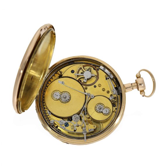 Swiss 18 carat gold pocket watch with musical movement Circa 1807 Swiss 18 carat gold pocket watch with musical movement Circa 1807