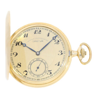 German gold lever with engine-turned dial Circa 1933
