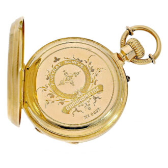 Swiss rare chronometer with unique decoration Circa 1860