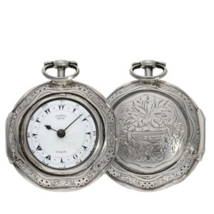 Very rare English silver watch with striking mechanism Circa 1810