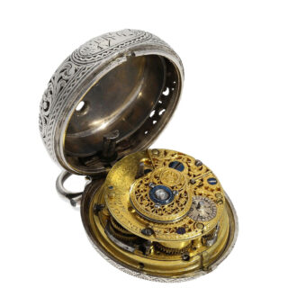 The precise and reliable movement of the watch has a very fine verge escapement