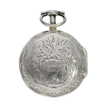 Very rare English silver watch with striking mechanism Circa 1810